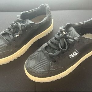P448 Black and Cream Woman Sneakers